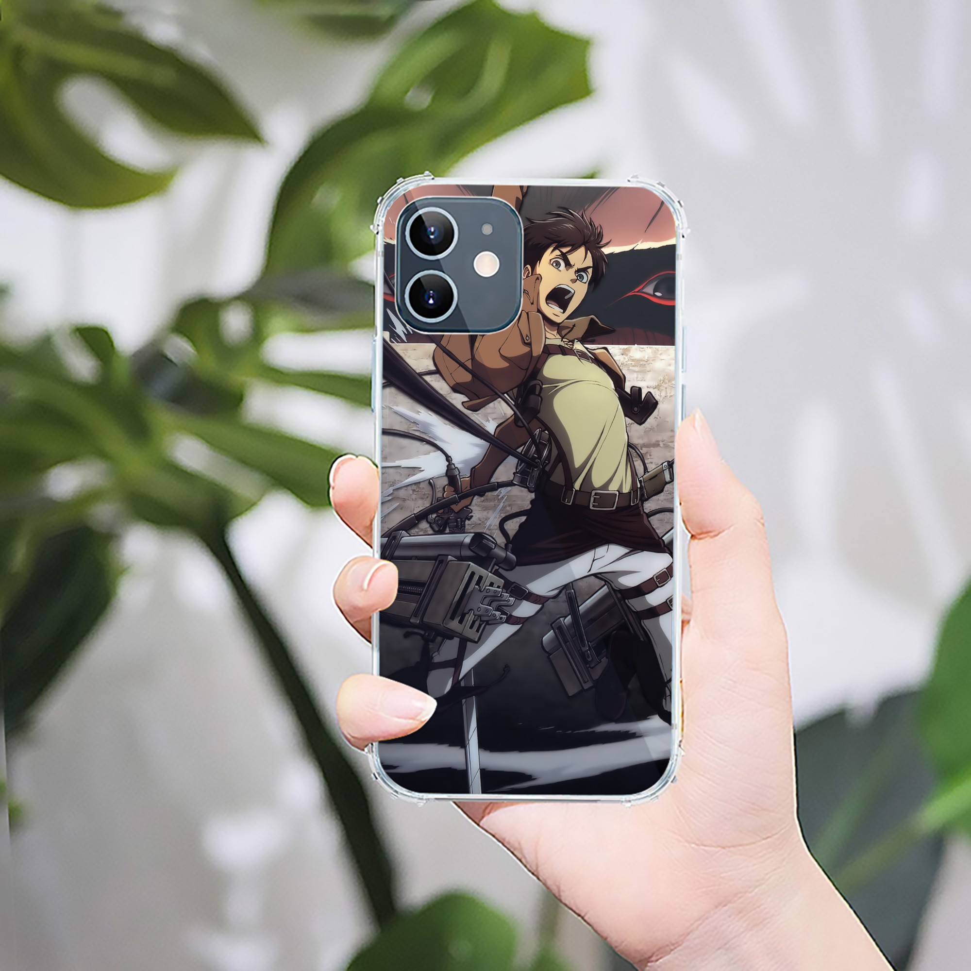 （画像用） 進撃の巨人 Attack on Titan 【iPhone 12シリーズ対応】透明スマホケース（クリアソフトケース）